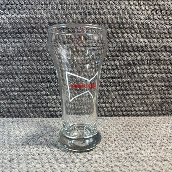Budweiser Premier Pilsner Beer Glass White Bow-Tie Logo - Picture 7 of 8